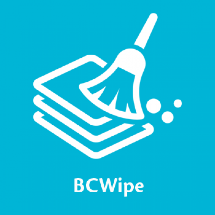 Data wiping with BCWipe